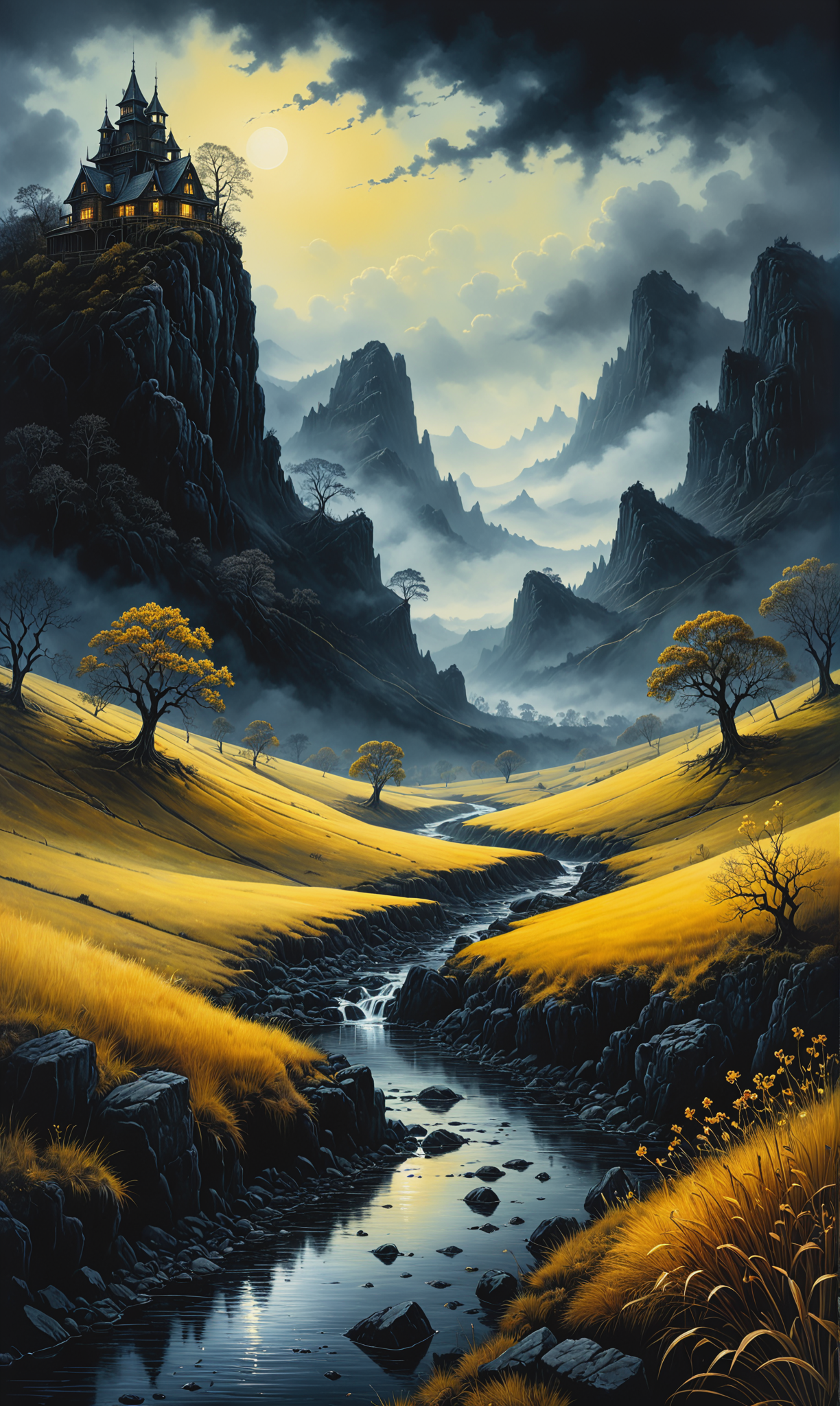 00844-3661647396-A surreal and dreamlike landscape with intricate and detailed ink and oil painting elements, infused with a dark and moody atmos.png